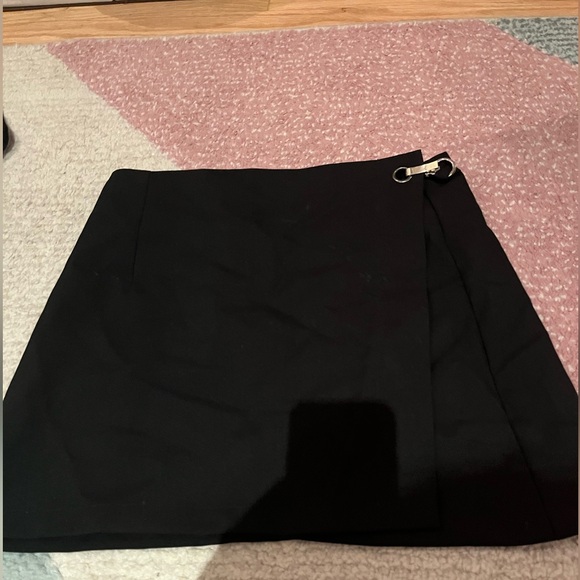 Black Wool Micro Mini Skirt - Picture 1 of 5